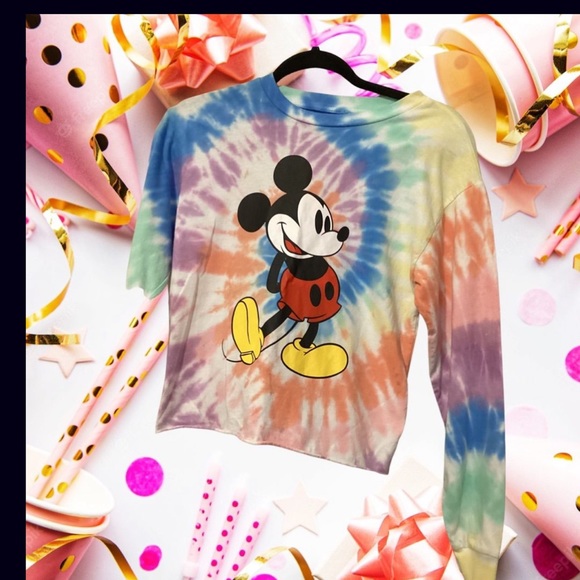 Mickey Mouse tye dye tshirt - Picture 1 of 1
